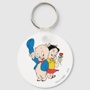 Llavero Porky Pig and Petunia