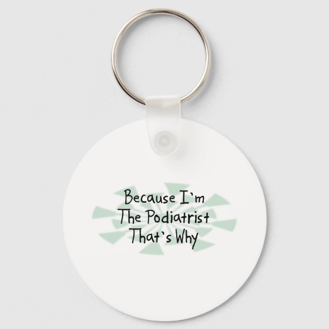 Llavero Porque soy el podiatra (Anverso)
