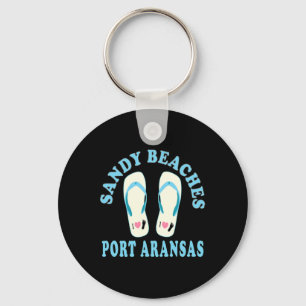 Llavero Port Aransas Vacation Sandy Beaches I Heart Flip F