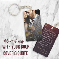 Portada y cita del libro de romance con estilo de 