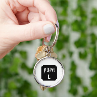 Llavero Porte-clé Cercle Premium Papa – Monogramme 