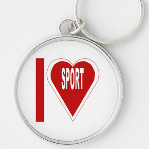 Llavero Porte clé Rond Premium I LOVE SPORT