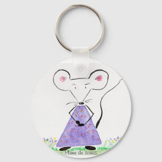 Llavero Porte clef Plume de souris au printemps