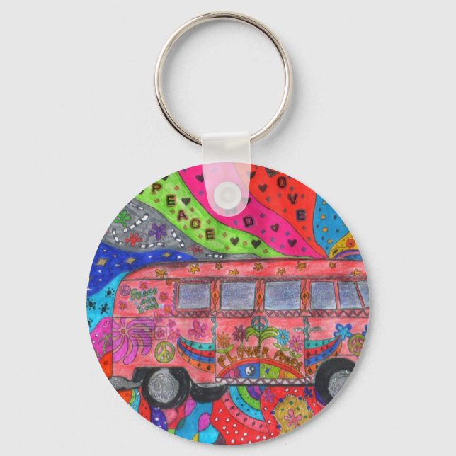 Llavero porte clef van-hippie (Anverso)