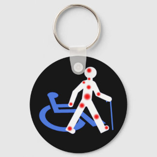 Llavero Porte-clefs Handicap invisible / Visible