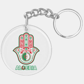 Llavero Porte-clefs main de fatma drapeau algérien 