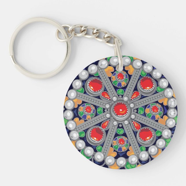 Llavero Porte-clefs Motif amazigh bijou kabyle (Frente)