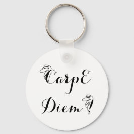 Llavero Porte-clefs rond 1 Carpe Diem