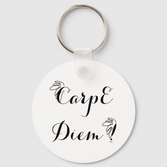 Llavero Porte-clefs rond 1 Carpe Diem (Anverso)