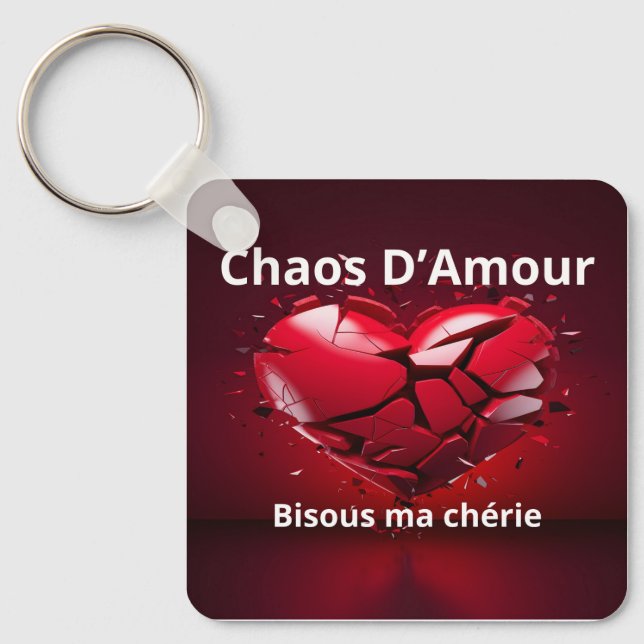 Llavero Porte-clés Carré (double face) (Anverso)