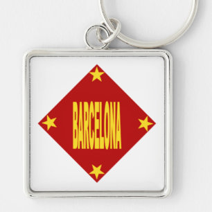 Llavero Porte-clés carré Premium Design BARCELONA