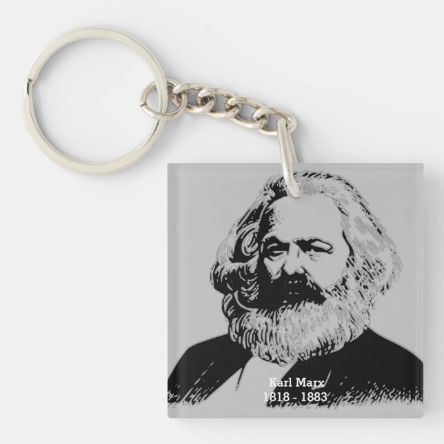 Llavero Porte-clés en acrylique Karl Marx (Frente)