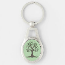 🌳 Porte-Clés en Métal Arbre de Vie