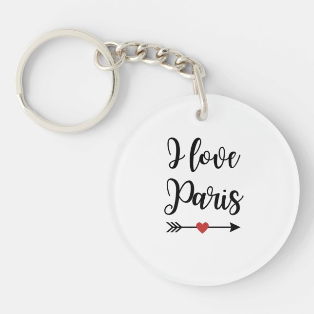 Llavero Porte-clés I love Paris (Frente)