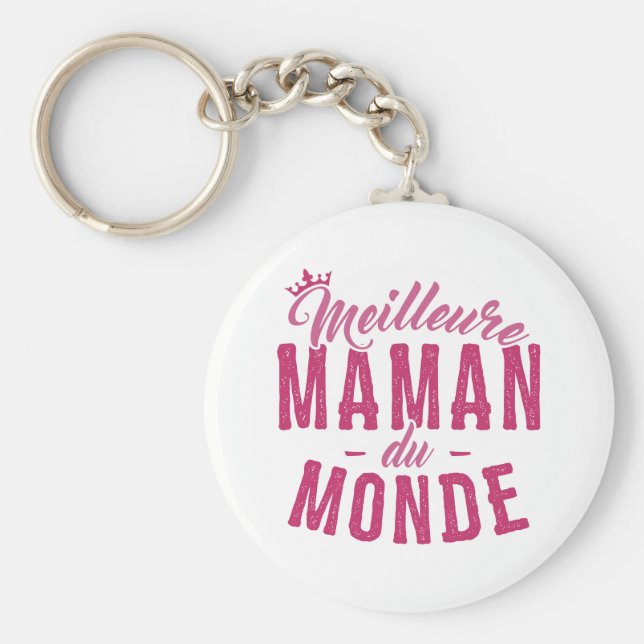 Llavero Porte-clés pour Mère - Meilleure Maman du Monde (Frente)