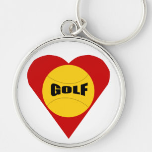 Llavero Porte-clés rond Premium AMOUR GOLF