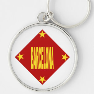 Llavero Porte-clés rond Premium Design BARCELONA