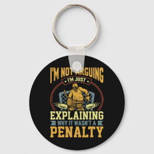 Llavero Portero de Hockey Explicando Penalización Divertid