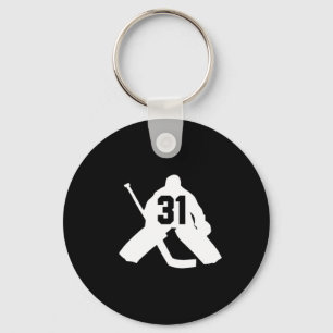 Llavero Portero de Hockey Número Treinta y uno 31