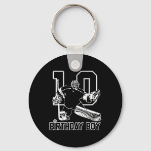 Llavero Portero de Hockey sobre Hielo Nº 10 Feliz Cumpleañ