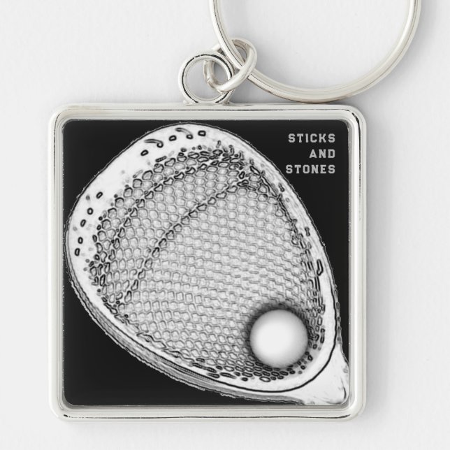 Llavero Portero de Lacrosse (Frente)
