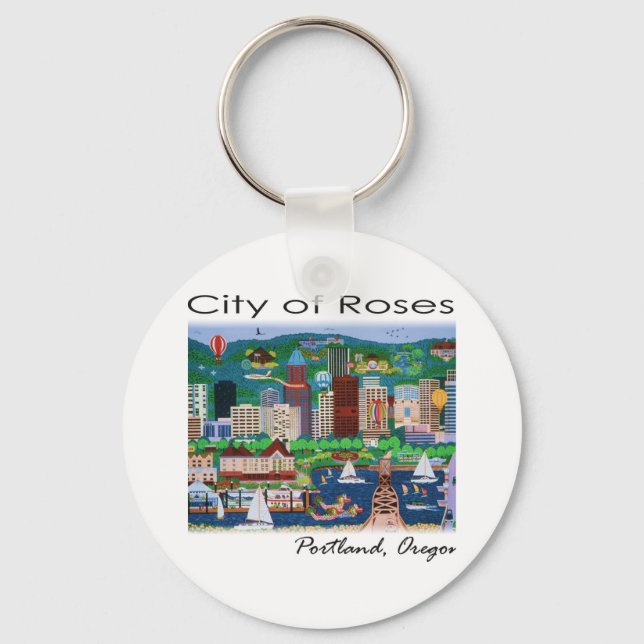 Llavero Portland~ La Ciudad de las Rosas (Anverso)