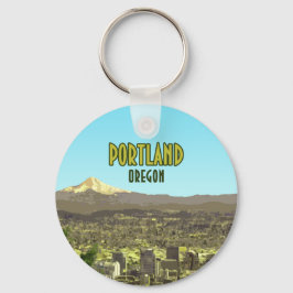 Llavero Portland Oregon Downtown Mt. Hood Vintage