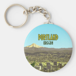Llavero Portland Oregon Downtown Mt. Hood Vintage