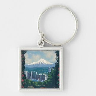 Llavero Portland, OregonRose Garden Scene