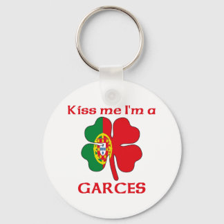 Llavero Portugués personalizado me besa a mí, soy Garces