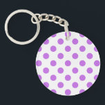 Llavero Pos de Lilac y de polka blanca<br><div class="desc">Pos de Lilac y de polka blanca</div>