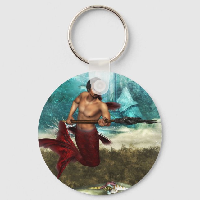 Llavero Poseidon Merman (Anverso)
