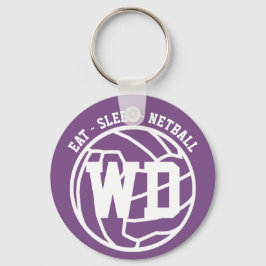 Llavero Posición del jugador de netball de dormir