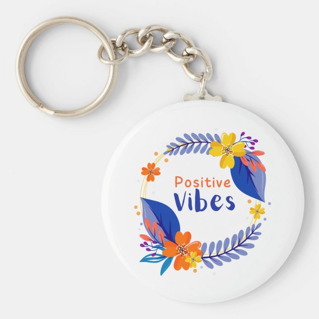 Llavero Positive Vibes Keychain (Frente)