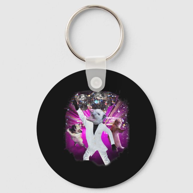 Llavero Possum Disco Ball Dance (Anverso)