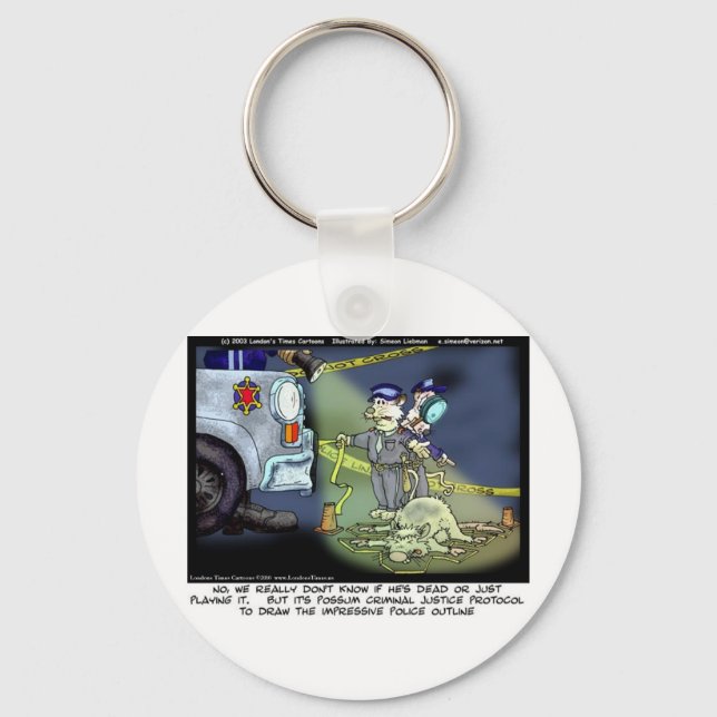 Llavero Possum Protocol Funny Gifts Tees & Collectibles (Anverso)