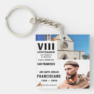 Llavero Póster brillante de San Francisco de Asís