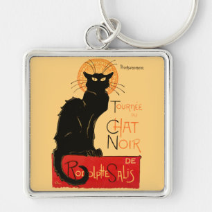 Llavero Póster Clásico Gato Negro Steinlen Chat Noir Franc