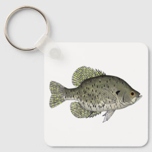 Llavero Poster Crappie negro