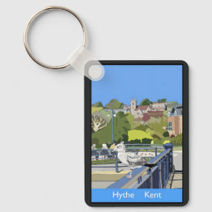 Llavero Póster de estilo ferroviario retro de Hythe Kent I