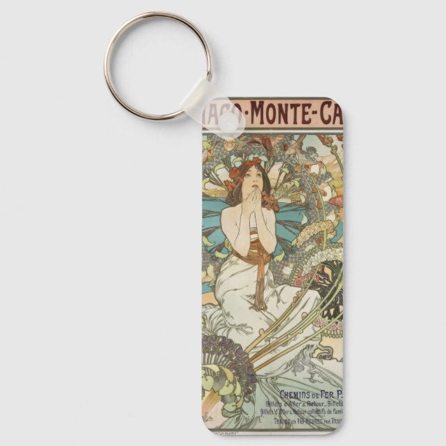 Llavero Poster de Mont-Carlo por Alphonse Mucha (Anverso)
