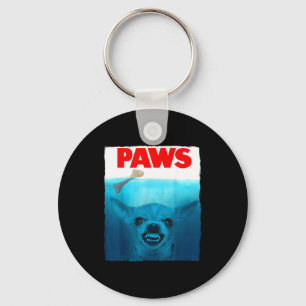 Llavero póster de película divertida de patas de perro Chi