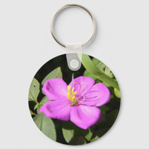 Llavero Poster de Plumeria Rosa De Hawái Faux Canvas Impri