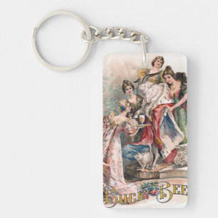 Llavero Poster de publicidad de cerveza de época