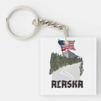 Llavero Póster de viaje de Alaska