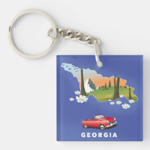 Llavero Póster de viaje de Georgia