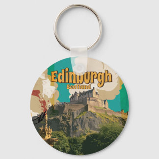 Llavero Póster de viaje vintage Edimburgo, Escocia