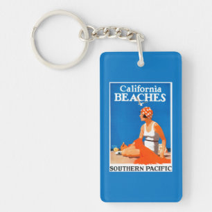 Llavero Poster promocional de playas de California