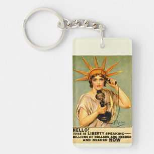 Llavero Póster vintage de la Primera Guerra Mundial 'Hola,