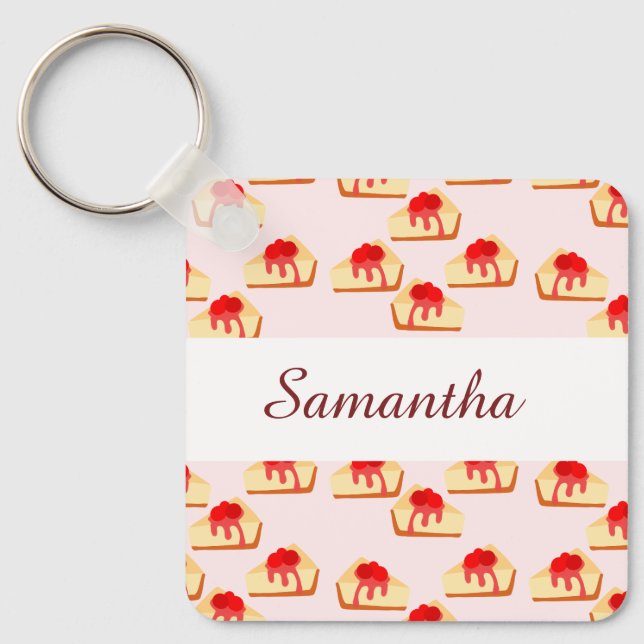 Llavero Postre de queso de cereza (Anverso)